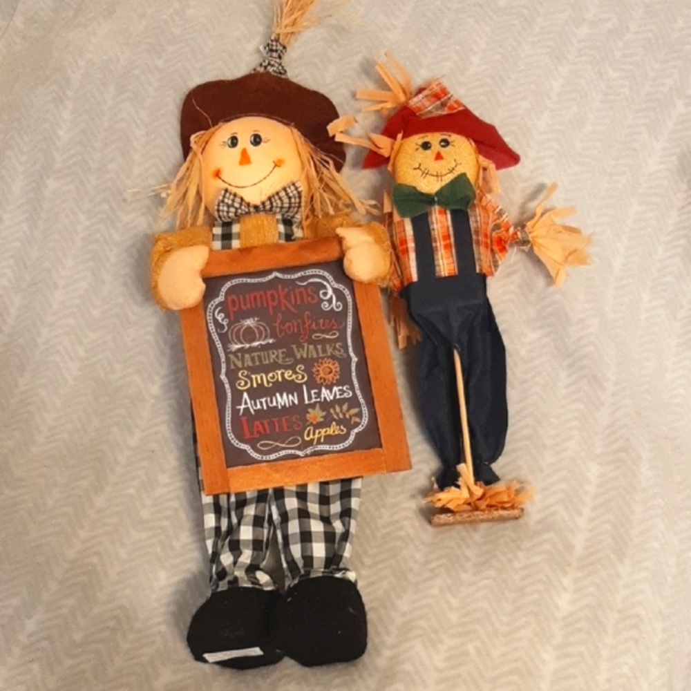 Charming Brown and Black Scarecrow Accents for Decor
